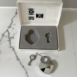 Swarovski Heart Lock with Key